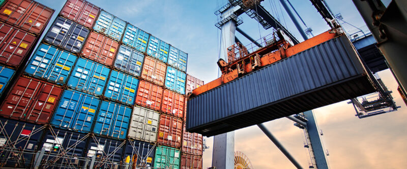 Container loading in port terminal